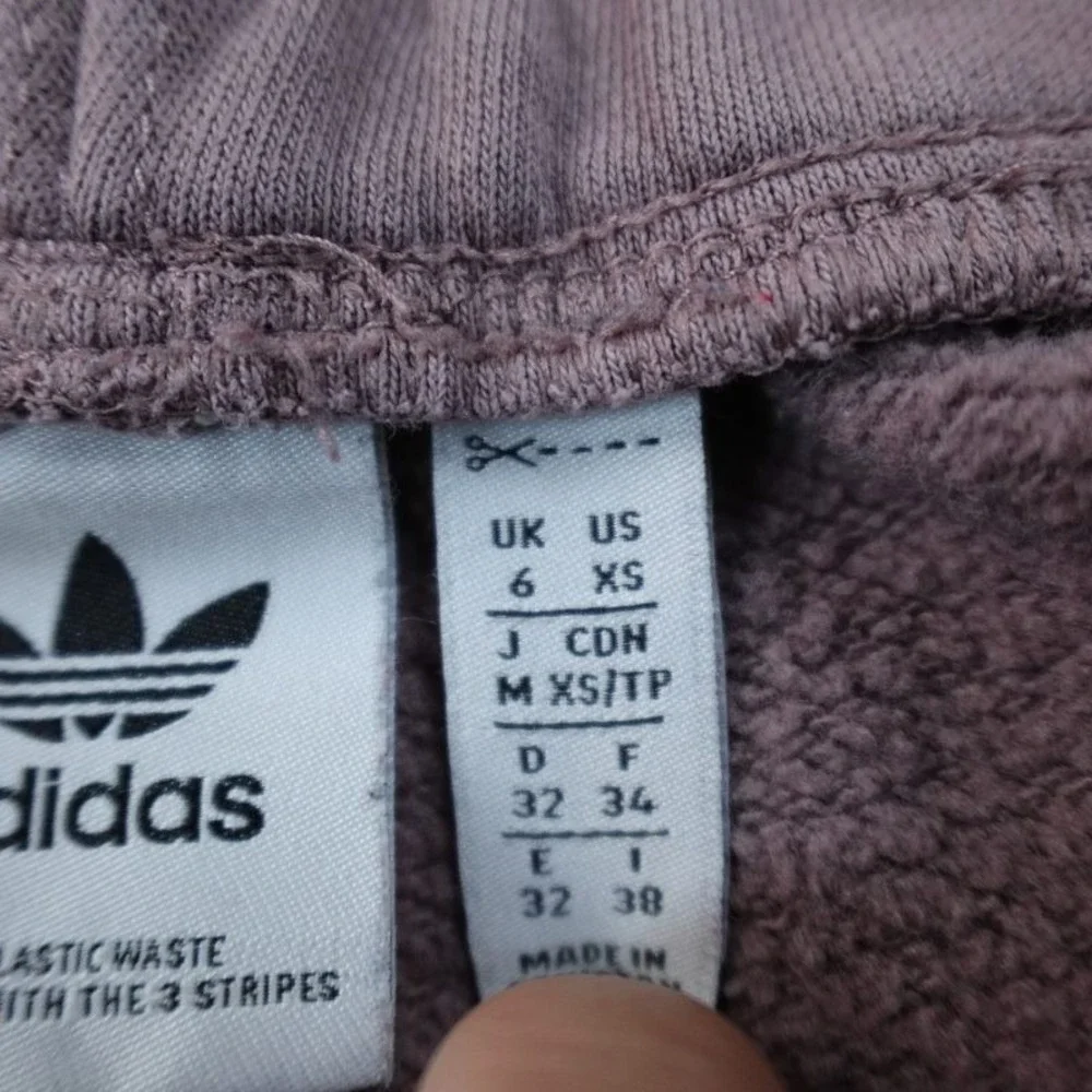 Adidas Sweatpants Mens XS‎ Purple Trefoil Warmup Jogger Drawstring Workout Gym